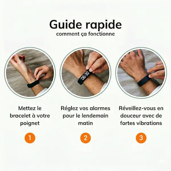 Bracelet Réveil Vibrant — Pour ceux que rien ne réveille
