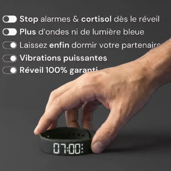Bracelet Réveil Vibrant — Pour ceux que rien ne réveille