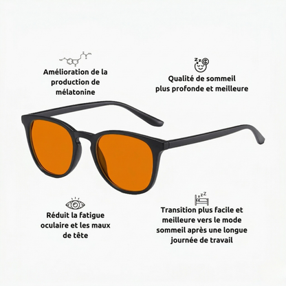 Lunettes anti-reflet bleu - Endormez vous plus vite
