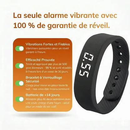 Bracelet Réveil Vibrant — Pour ceux que rien ne réveille