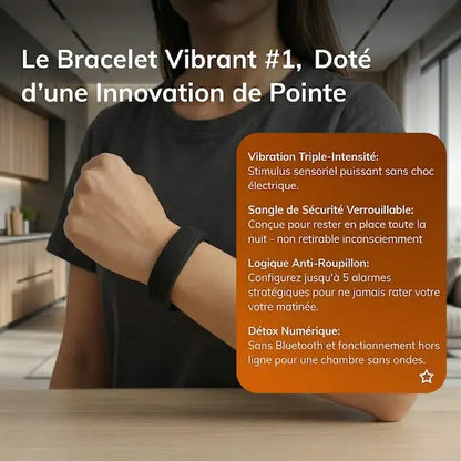 Bracelet Réveil Vibrant — Pour ceux que rien ne réveille